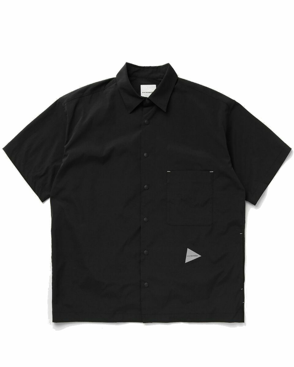 Photo: And Wander Uv Cut Stretch Ss Shirt Black - Mens - Shortsleeves