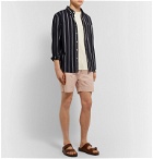 Officine Generale - Phil Garment-Dyed Stretch-Cotton Drawstring Shorts - Pink