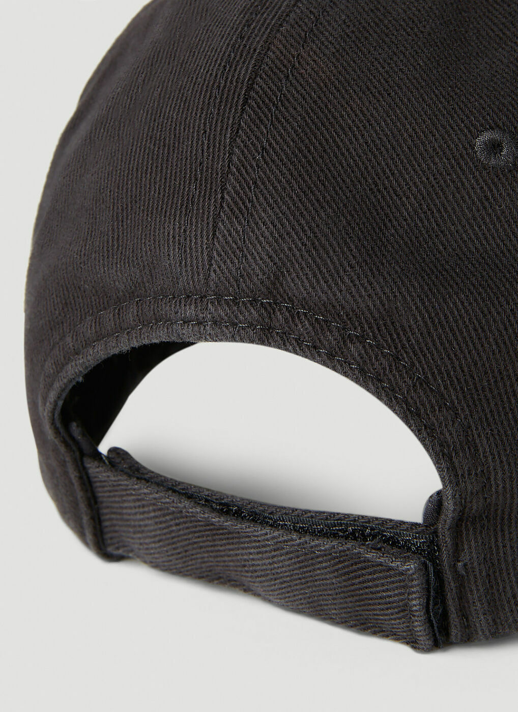 Balenciaga - BB Destroyed Baseball Cap in Black Balenciaga