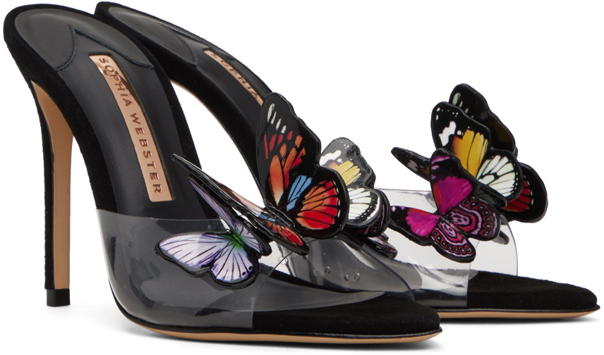 Sophia Webster Black Vanessa Mules
