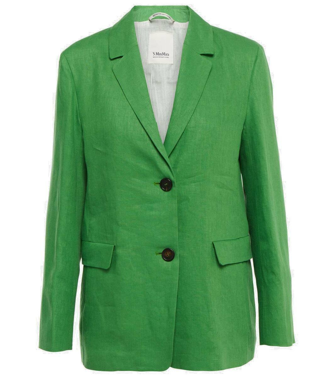 S Max Mara Sofia single-breasted linen blazer S Max Mara