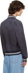Maison Margiela Black Varsity Caban Jacket