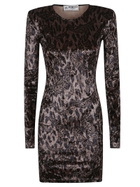 Fiorucci Velour Padded Mini Dress