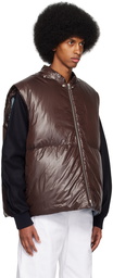 Jil Sander SSENSE Exclusive Brown Down Jacket