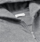 Hamilton and Hare - Mélange Cotton-Terry Zip-Up Hoodie - Gray