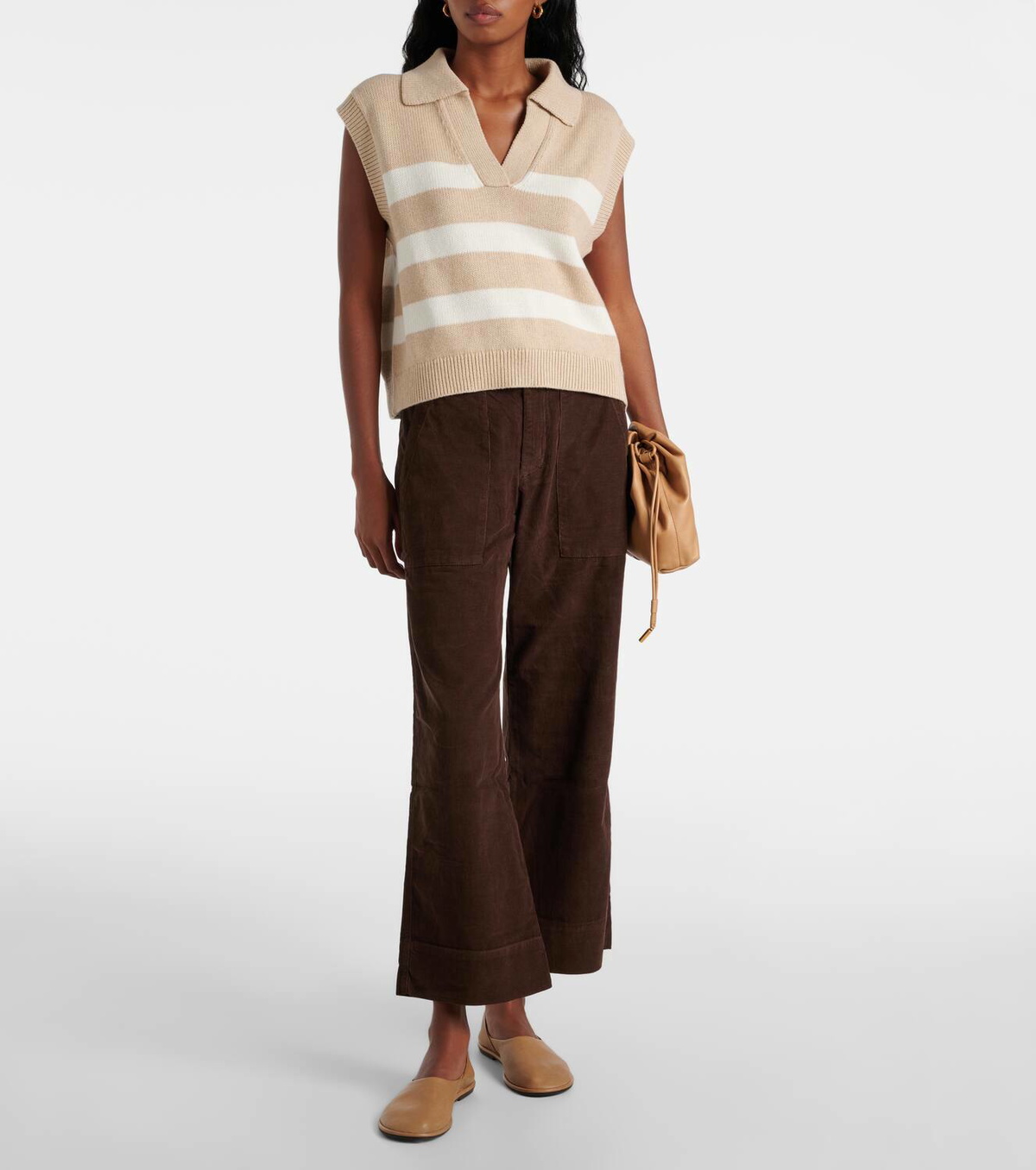Velvet Mariette cotton and cashmere sweater vest