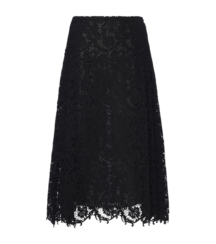 Photo: Fendi Silk lace midi skirt