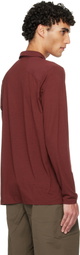 Veilance Burgundy Frame LS Polo