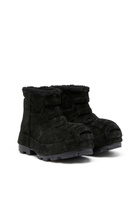 Diesel D-Hammer-Suede ankle boots with embossed logo - Boots - Unisex - Black
