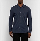 Sunspel - Pima Cotton-Piqué Shirt - Men - Navy