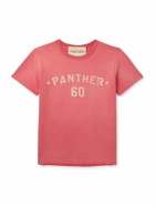 Valentino Garavani - Chez Valentino Logo-Appliquéd Printed Cotton-Jersey T-Shirt - Red