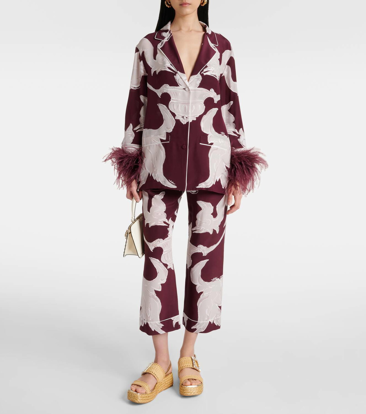 Roger Vivier Embellished raffia platform sandals Roger Vivier Roger Vivier Embellished raffia platform sandals Roger Vivier