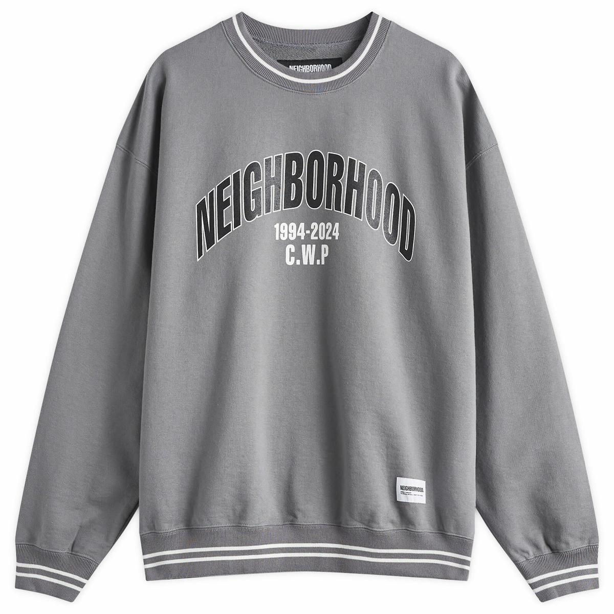 Neighborhood Men's College Sweatshirt in Grey Neighborhood
