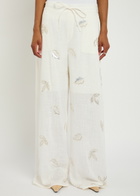 Marques' Almeida Embellished Woven Trousers White