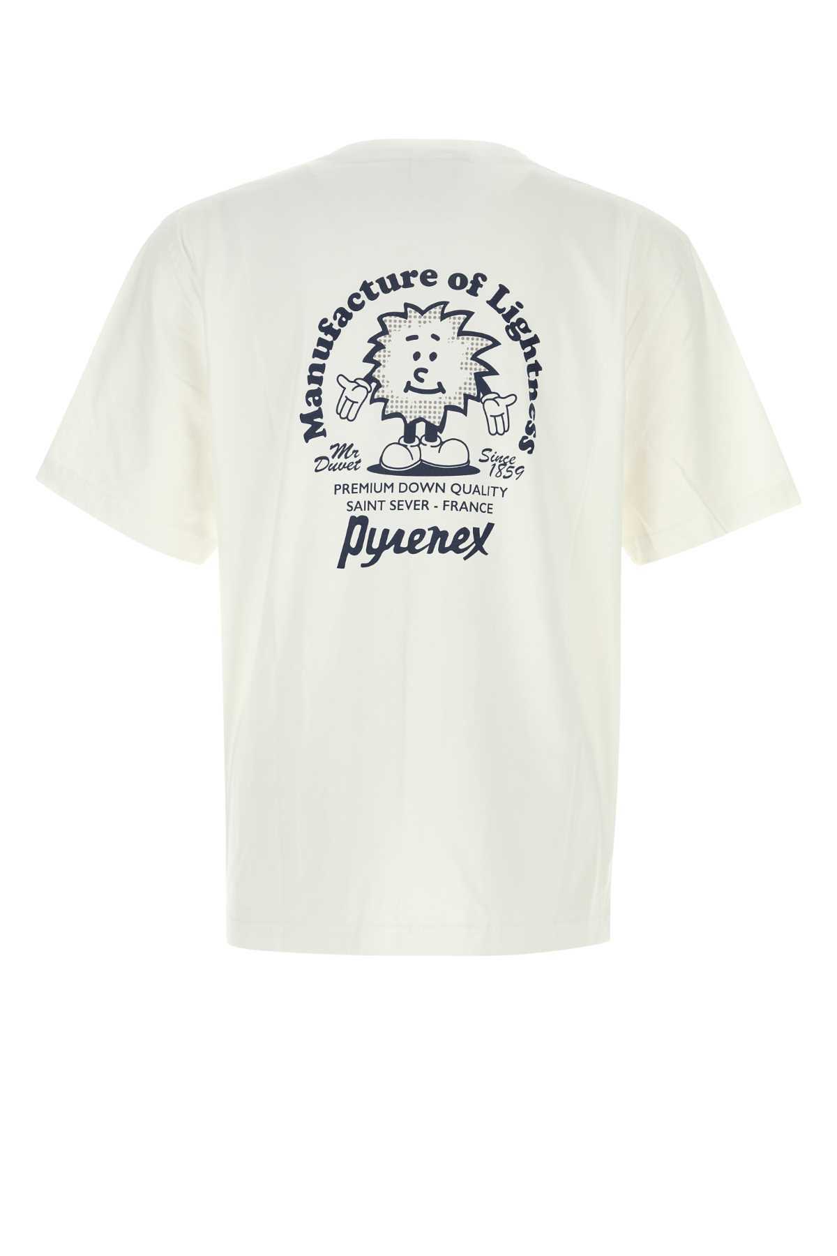 Pyrenex White Stretch Cotton T-shirt