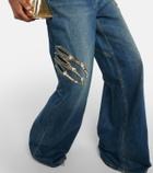 Area Claw embellished cutout jeans