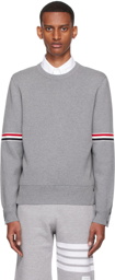 Thom Browne Gray Cotton Sweater