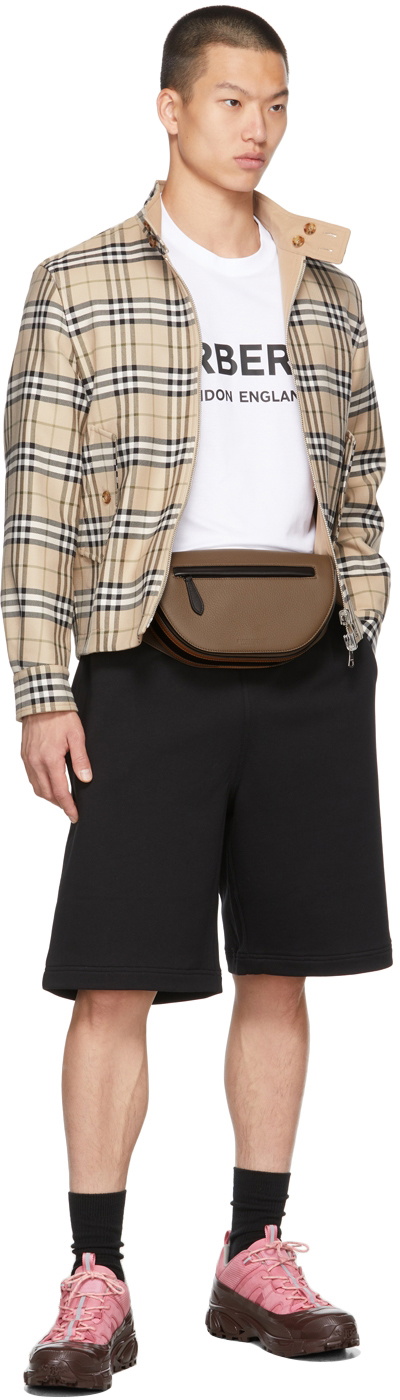 Burberry Men's Olympia Small Grained Leather Bum Bag 