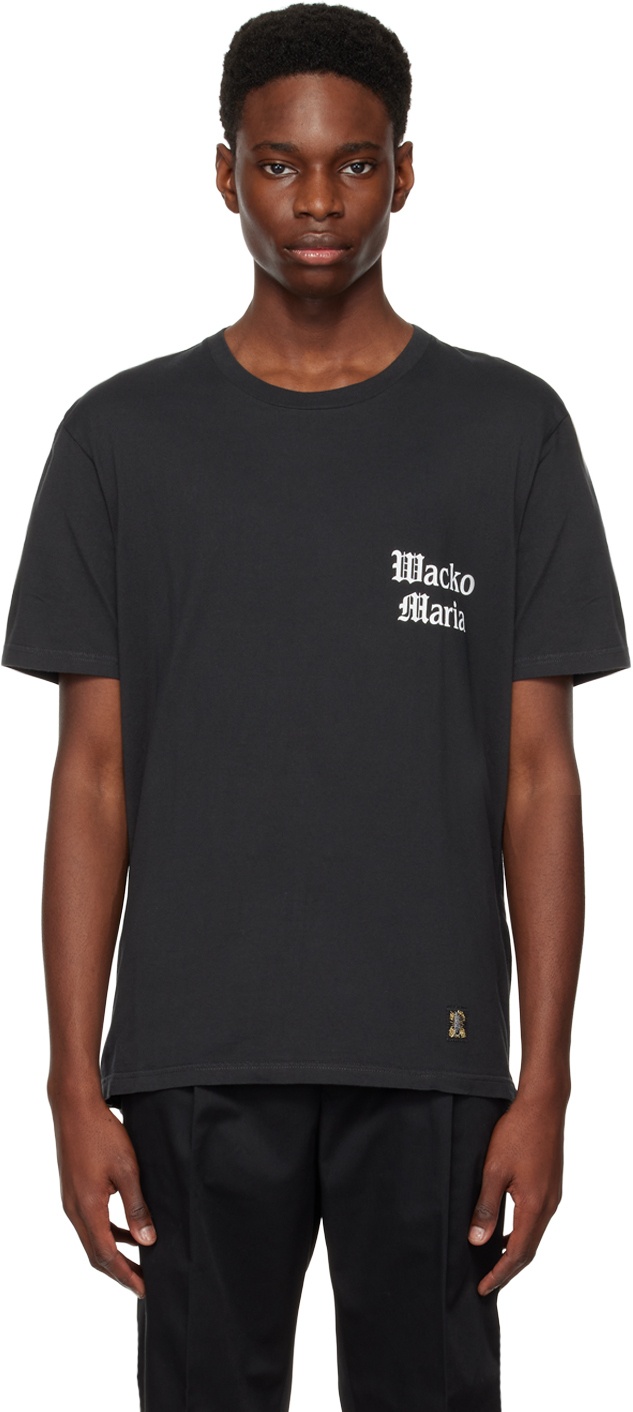 WACKO MARIA Black Tim Lehi Edition T-Shirt Wacko Maria