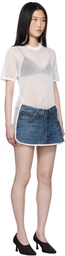 Bless White & Blue Nº77 T-Shorts Minidress