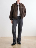 NAHMIAS - Wipeout Distressed Cotton-Twill Jacket - Brown