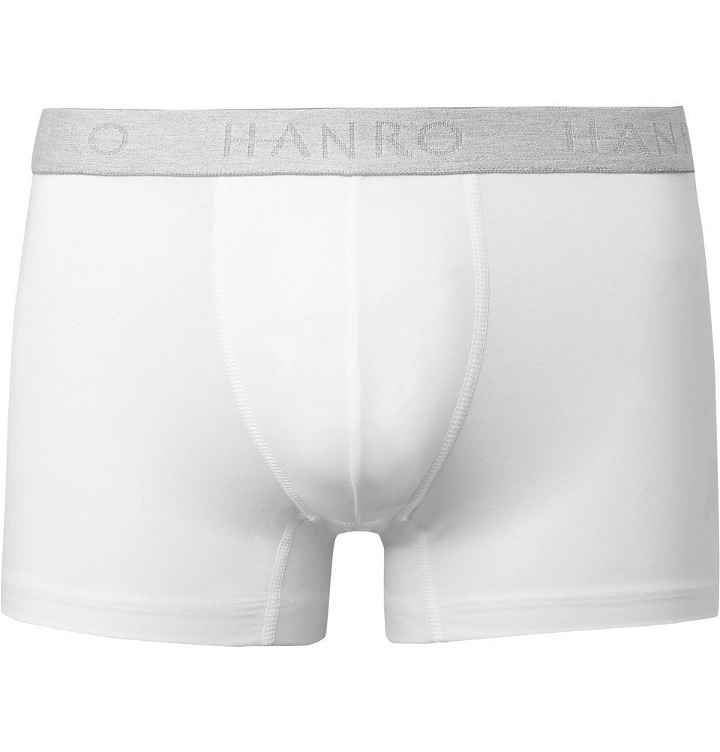 Photo: Hanro - Two-Pack Stretch-Cotton Boxer Briefs - White