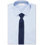 Lanvin - 5cm Knitted Silk Tie - Blue
