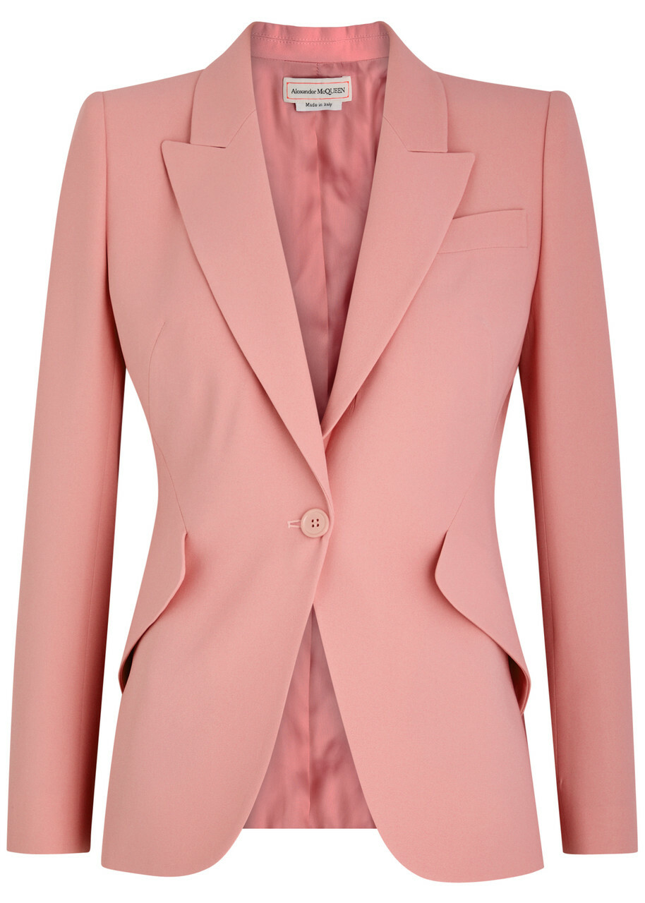 ジャケット ALEXANDER MCQUEEN Women Jackets 708182 PINK ALEXANDER MCQUEEN pink LEATHER CROPPED BIKER Jacket 40 For