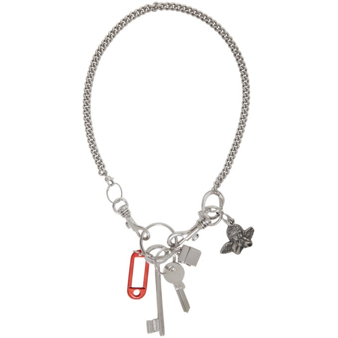 Photo: Vetements Silver Keychain Necklace
