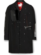 TAKAHIROMIYASHITA TheSoloist. - Embellished Distressed Woven Coat - Black