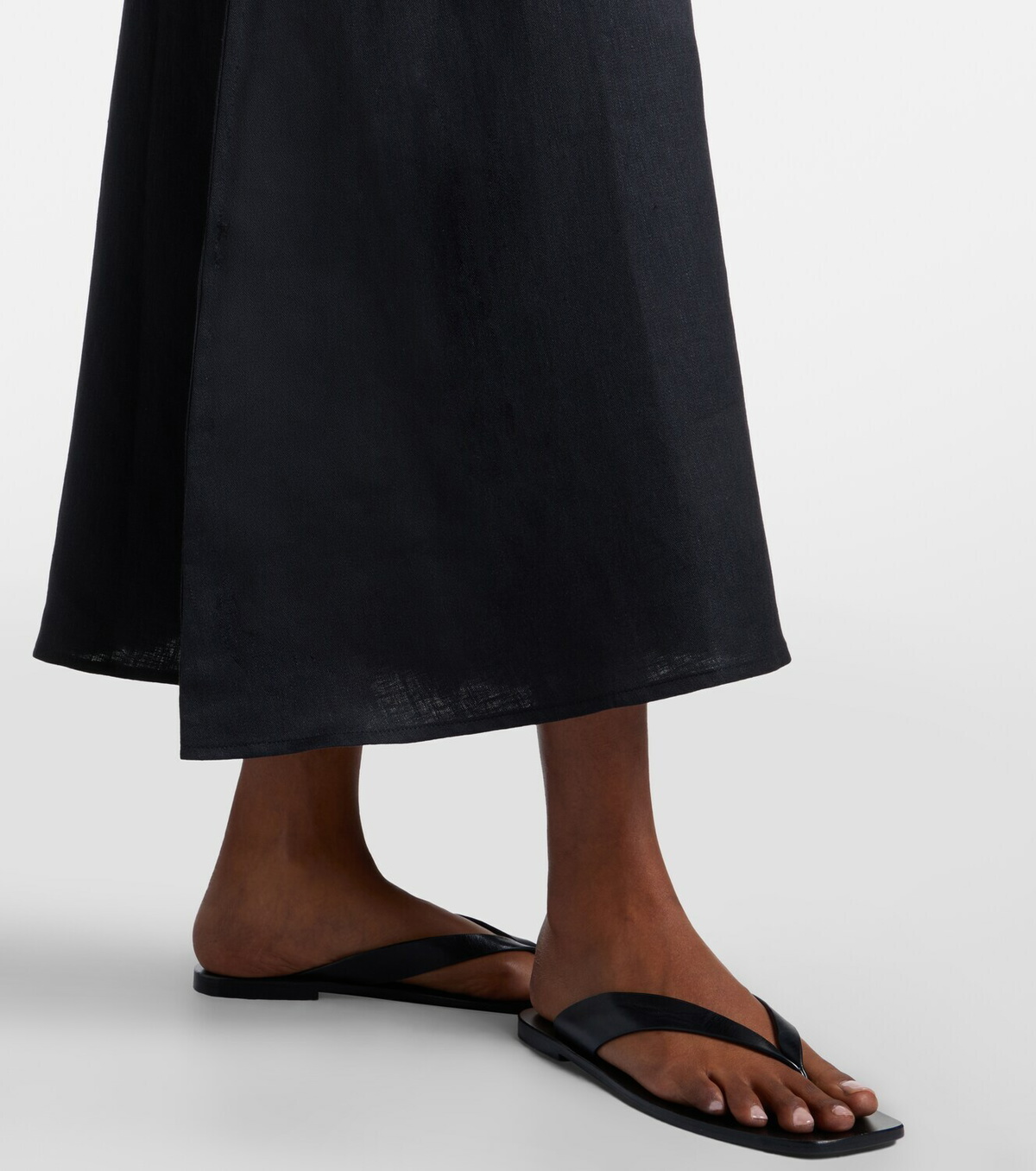 Asceno Ida linen midi dress