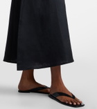 Asceno Ida linen midi dress
