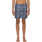 Onia Navy and White Calder Swim Shorts