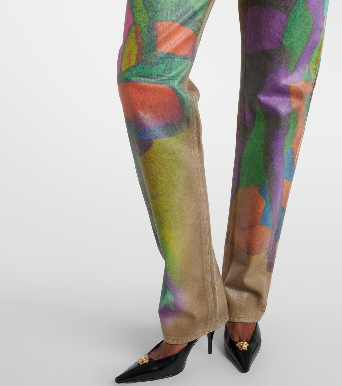 Versace Printed straight jeans