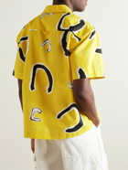 Jacquemus - Jean Camp-Collar Printed Cotton Shirt - Yellow