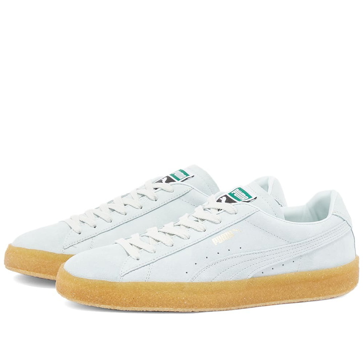 Photo: Puma Men's Suede Crepe Sneakers in Ice Flow