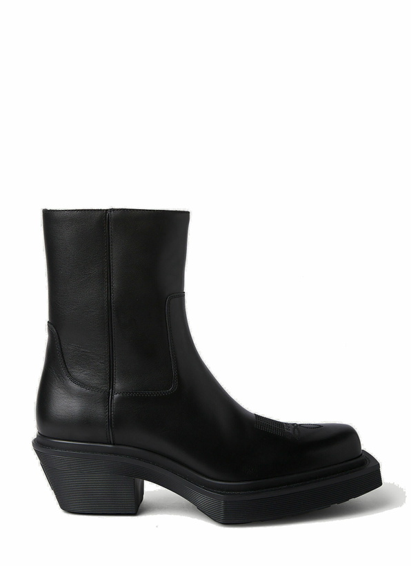 Photo: Cowboy Ankle Boots in Black