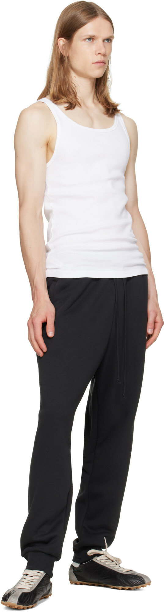 SKIMS Three-Pack White SKIMS Cotton Rib Tank Tops