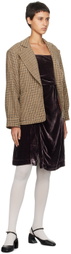 Caro Editions Brown Sophie Midi Dress