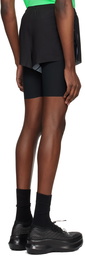 Soar Running Black Laser-Cut Shorts