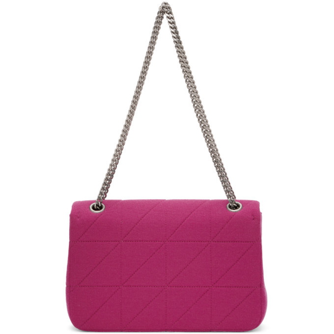 Saint Laurent Pink Wool Medium Jamie Bag Saint Laurent