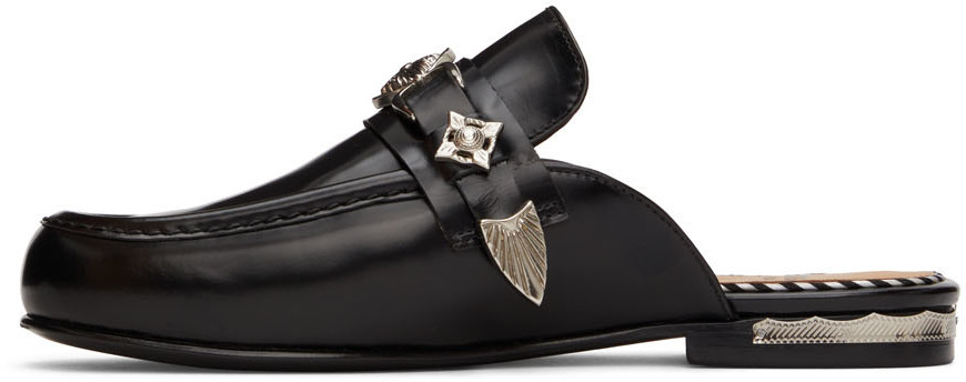 Toga Pulla SSENSE Exclusive Black Loafer Mules