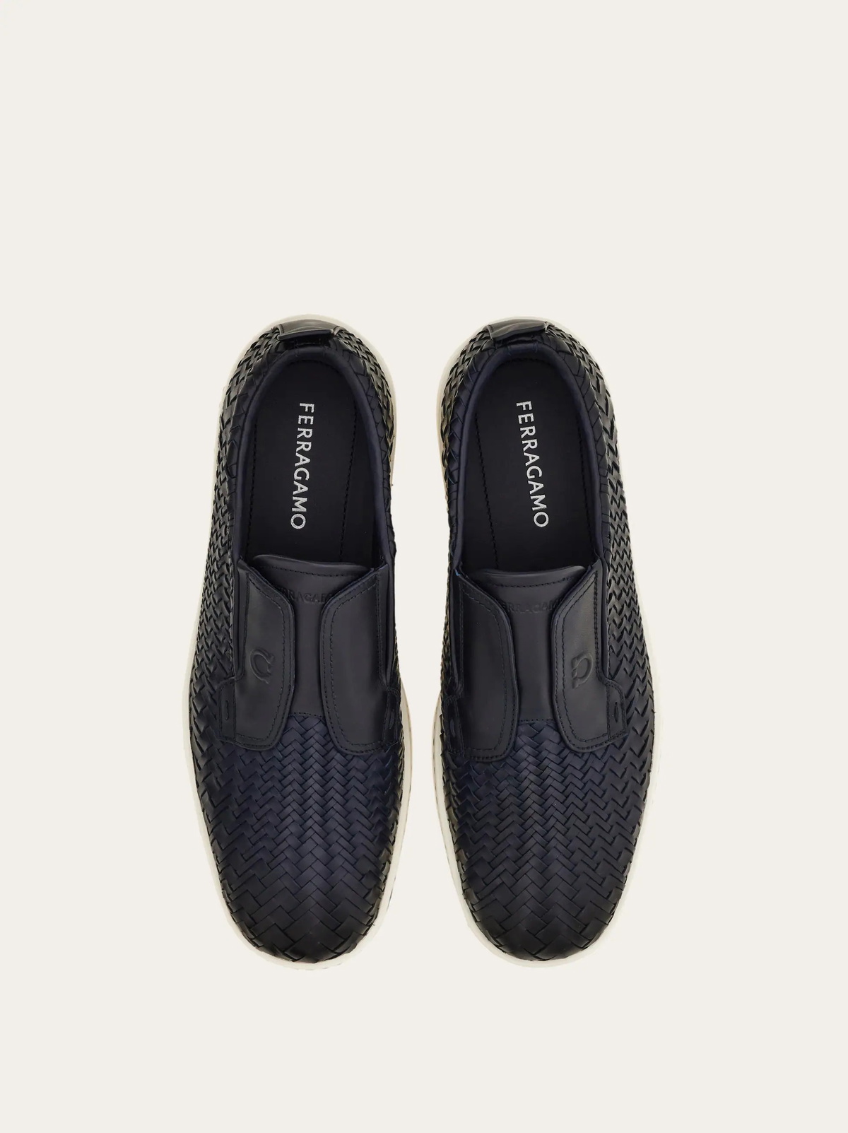 Ferragamo Mens Derby slip-on in Blue