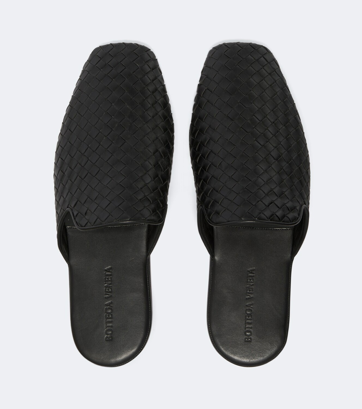 Bottega Veneta Palazzo Intrecciato leather mules
