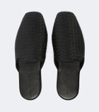 Bottega Veneta Palazzo Intrecciato leather mules