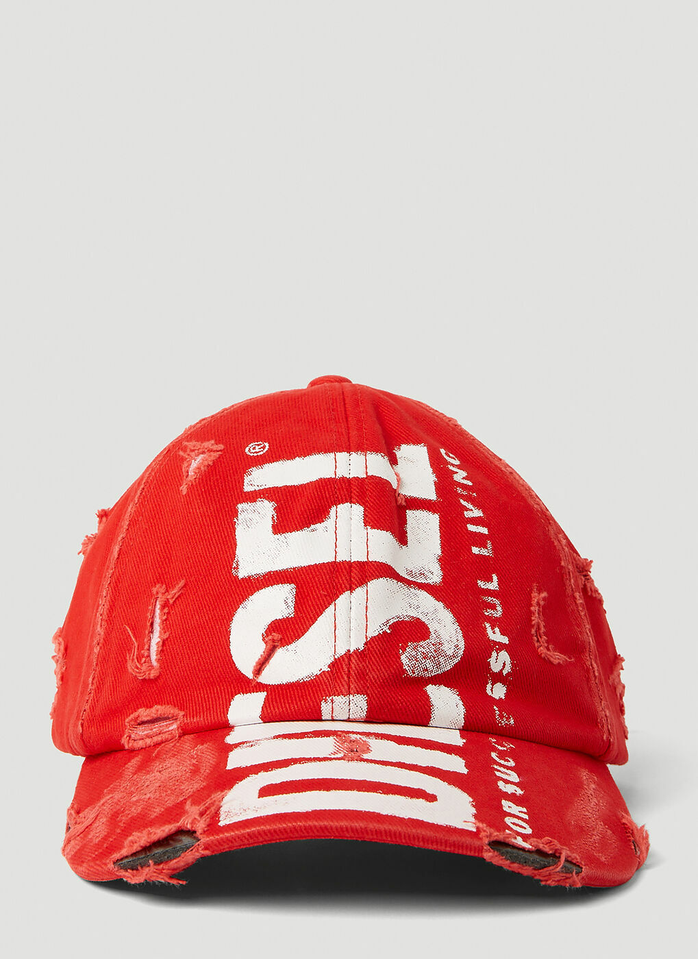 【DIESEL】C-EWAN-NY CAP RED Diesel - C-Ewan Baseball Cap in Red Diesel