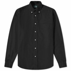 Gitman Vintage Men's Button Down Overdyed Oxford Shirt - END. Excl in Black