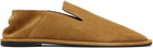 AMI Paris Tan Cow Leather Midi Loafers