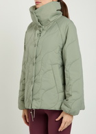 Varley Fabia Quilted Nylon Jacket Light Green