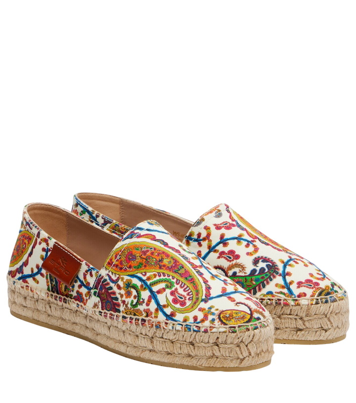 Photo: Etro Paisley canvas espadrilles